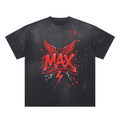 Hand-Frayed Sunfade Paint Splatter T-Shirt
