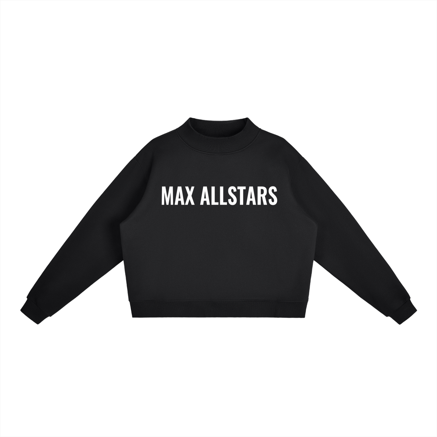 Essential Fleece Mock-Neck Crew Sweatshirt