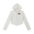 Women's Slim Cropped Full Zip Hoodie