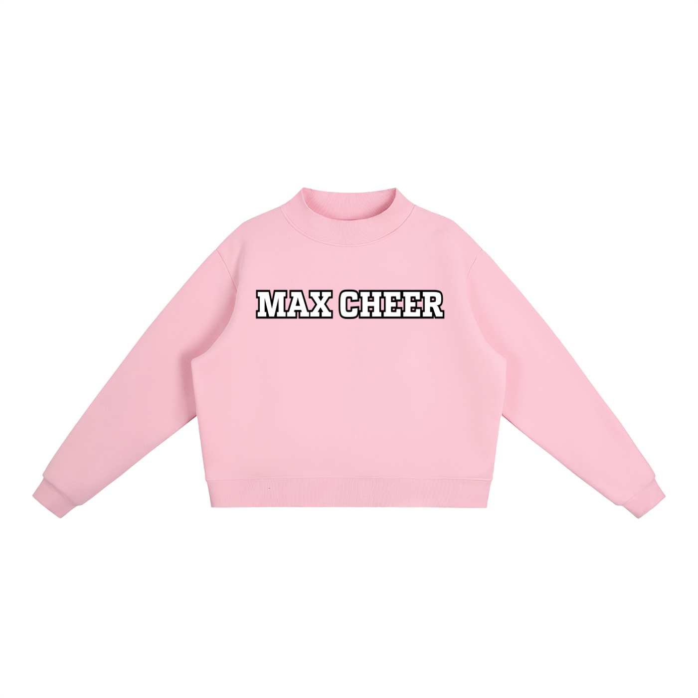 Essential Fleece Mock-Neck Crew MAX Cheer Sweatshirt