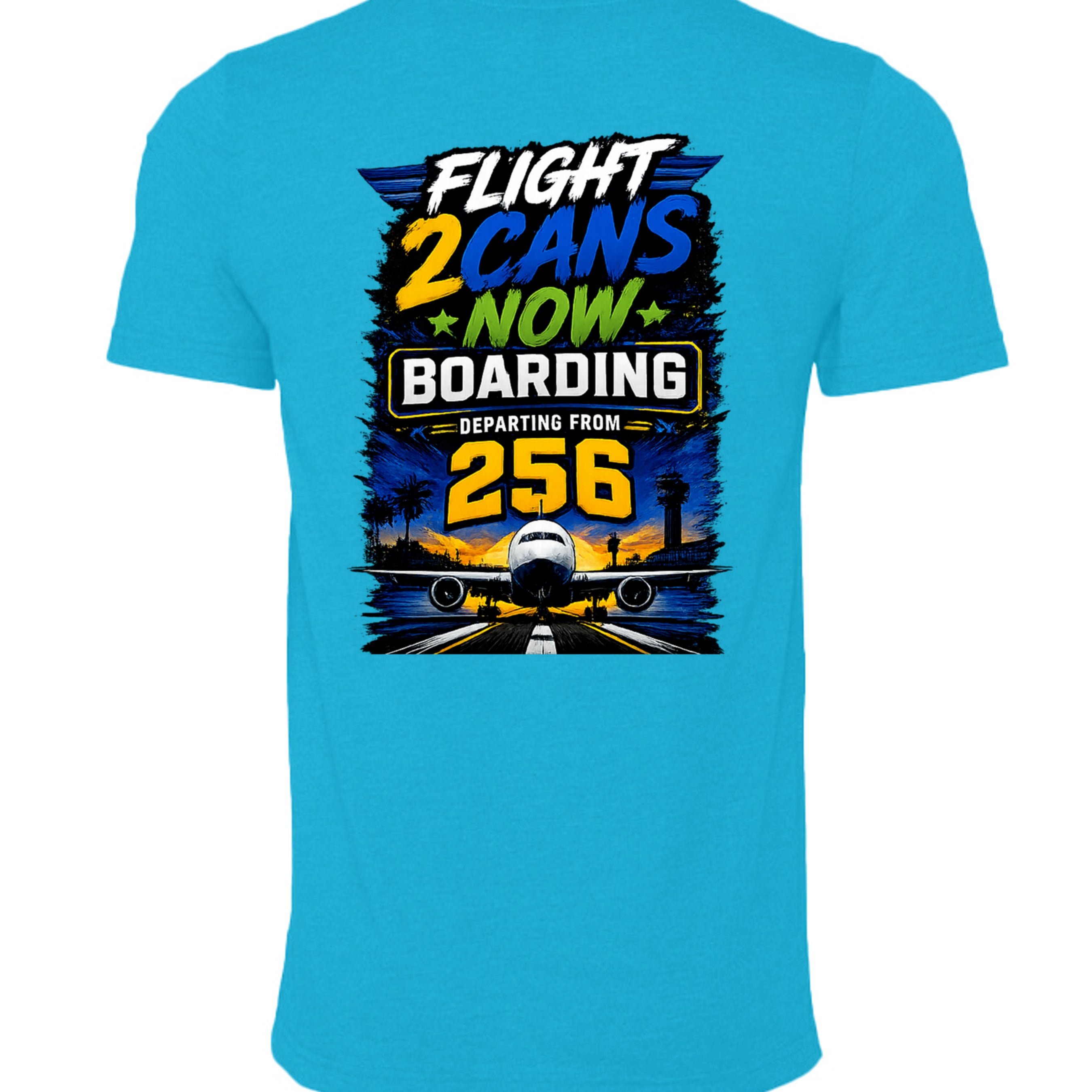 Neon Blue - 3001CVC - BACK